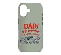Carcasa para iPhone 17 Funny Raccoon Dad Yelling Raccoons Father's Day