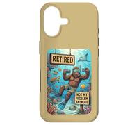 Carcasa para iPhone 17 Funny Retired Not My Problem Anymore Scuba Bigfoot