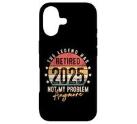 Carcasa para iPhone 17 Funny Retirement Retro Vintage The Legend Has Retired 2025