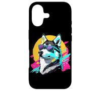 Carcasa para iPhone 17 Funny Retro Vintage 80s Siberian Husky Dog Lover