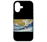 Carcasa para iPhone 17 Funny Retro Vintage Surfing A Wave Boxer Dog Breed Lover
