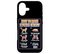 Carcasa para iPhone 17 Funny Science Sarcasmo Hypothesis Infinite Energy Loop Cat