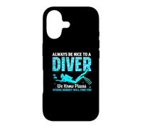 Carcasa para iPhone 17 Funny Scuba Dive Be Nice To A Diver Diving For Men Women