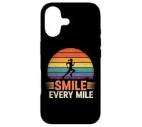 Carcasa para iPhone 17 Funny Smile Every Mile Cool Running Runner Diciendo Cita