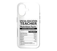 Carcasa para iPhone 17 Funny Special Education Teacher Nutrition Facts Label