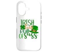 Carcasa para iPhone 17 Funny St Patricks Womens Sassy Lassy Irish Lass Full of SASS
