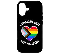 Carcasa para iPhone 17 Funny Straight Proud LGBTQ Ally Rainbow Equality Heart Flag
