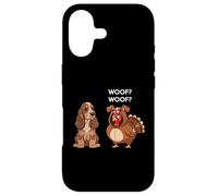 Carcasa para iPhone 17 Funny Thanksgiving English Cocker Spaniel and Turkey