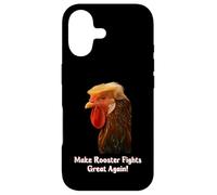 Carcasa para iPhone 17 Funny Trump Meme Rooster Roosters Fight Farm Farmer Joke