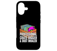 Carcasa para iPhone 17 Funny Vinyl Record Collector Crate Digger Dust Inhaler