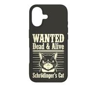 Carcasa para iPhone 17 Funny Wanted Dead and Alive Gato de Schrödinger