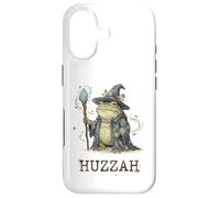 Carcasa para iPhone 17 Funny Wizard Frog Huzzah Meme Fantasy Humor Cottagecore