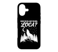 Carcasa para iPhone 17 Funny Wolf Where Hell Have You Been Loca Retro