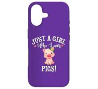 Carcasa para iPhone 17 Funny Womens Moms Girl Who Loves Pigs Cute Show Pig Lover