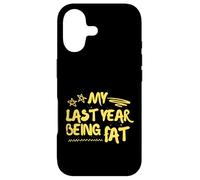 Carcasa para iPhone 17 Funny Workout My Last Year Being Fat Fitness Motivation
