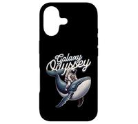 Carcasa para iPhone 17 Galaxy Odyssey Astronaut Riding Cosmic Whale Art