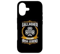 Carcasa para iPhone 17 Gallagher Irish Legend Vintage Shamrock Apellido