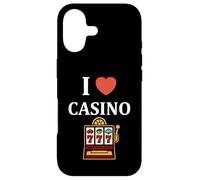 Carcasa para iPhone 17 Gambling Win Jackpot Luck Gambler i Love Casino