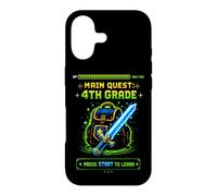 Carcasa para iPhone 17 Gamer Main Quest 4º Grado Cuarto Grado Regreso a la Escuela