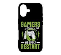 Carcasa para iPhone 17 Gamers Never Quit We Simply Restart Funny Video Game Lovers