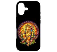 Carcasa para iPhone 17 Ganesha Vitral Mandala Hindú Dios Hinduismo Yoga
