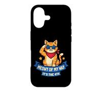 Carcasa para iPhone 17 Gatito Divertido y patriótico del 4 de Julio de EE. UU., Meowt of My Way