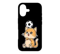 Carcasa para iPhone 17 Gato con fútbol