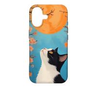 Carcasa para iPhone 17 Gato Japonés Mirando Al Sol