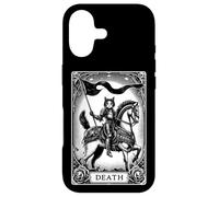Carcasa para iPhone 17 Gato La Muerte Tarot Cartas Major Arcana Oscuro Gótico