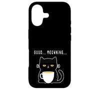 Carcasa para iPhone 17 Gato Mal despertado - con Cuerpo, sarcástico como el café