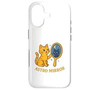 Carcasa para iPhone 17 Gato místico cósmico Astro Mirror