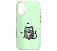 Carcasa para iPhone 17 Gato Monstruo Frankenstein de Halloween