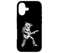 Carcasa para iPhone 17 Gato Rockstar Tocando la Guitarra Rock and Roll Rock Music