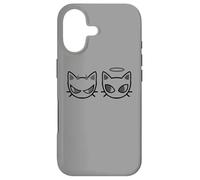 Carcasa para iPhone 17 Gato Tomcat de ángel y Diablo de los años 90 Y2K
