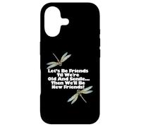 Carcasa para iPhone 17 Gemas de libélula Seamos Amigos hasta Que Seamos Viejos y seniles