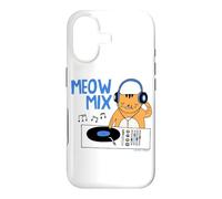 Carcasa para iPhone 17 Gemma Correll Meow Mix DJ Cat Funny Rave Design