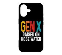 Carcasa para iPhone 17 Gen X Raised On Hose Agua Divertido Humor Retro Generación X