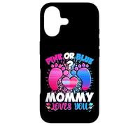 Carcasa para iPhone 17 Gender Reveal Mommy Team Rosa o Azul Qué Piensas