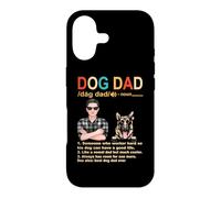 Carcasa para iPhone 17 German Shepherd Dog Dad Definition Funny Fathers Day