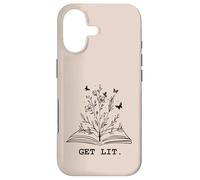 Carcasa para iPhone 17 Get Lit Library Book Wildflowers Lovers Literature Teacher