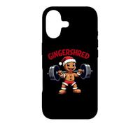 Carcasa para iPhone 17 Gingershred Gingerbread Man Weightlifting Funny Christmas