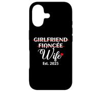 Carcasa para iPhone 17 Girlfriend Fiancée Wife EST. 2025 Funny Women's Marriage