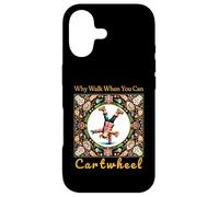 Carcasa para iPhone 17 Girls Why Walk When You Can Cartwheel Christmas Cartwheeling