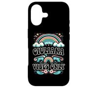 Carcasa para iPhone 17 Giuliana Vibes Only Cute Retro Girls Giuliana Name