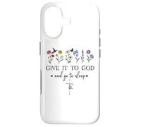 Carcasa para iPhone 17 Give it to God and Go to Sleep Sign,Bible Christian Cross
