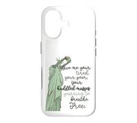 Carcasa para iPhone 17 Give Me Your Tired Huddled Masses Statue of Liberty Freedom