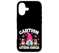 Carcasa para iPhone 17 GNOME Dog Mom Saying Caution Extreme Cuddler Pitbull Momma