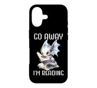 Carcasa para iPhone 17 Go Away I'm Reading Book Dragon Blue Dragon Book Lover Books