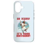 Carcasa para iPhone 17 GO Jesus It's Your Birthday Divertido Meme de Fiesta de Baile navideño