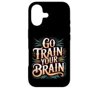 Carcasa para iPhone 17 Go Train Your Brain Fitness Enfoque Metas Bienestar -